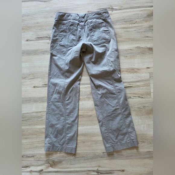 Athleta Organic Cotton Blend Utility Straight Leg Pants Sz 8 Gray - Picture 9 of 12